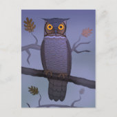 Owl op Tak Briefkaart (Voorkant)