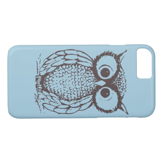 Owl op telefoongeval Case-Mate iPhone case (Achterkant (Horizontaal))