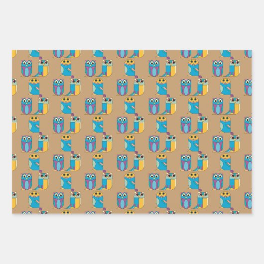 Owl-opvulpapier Inpakpapier Vel (Voorkant)