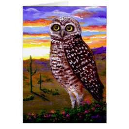 Owl Original Art Bird Wildlife Creationarts