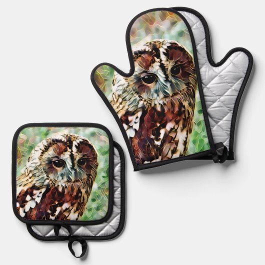 OWL OVENWANT & PANNENLAP SET (Voorkant / Achterkant)