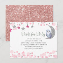 Owl over het Briefkaart van de Boeken van het Roze