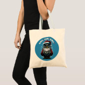 Owl! Owl! Owl! kerstwoordspeling | Uil van de Kers Tote Bag (Voorkant (product))
