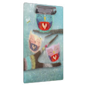 Owl Owly Cute Smiling Klembord (Rechts)