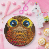Owl Papieren Bordje (Feest)