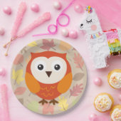 Owl Papieren Bordje (Feest)