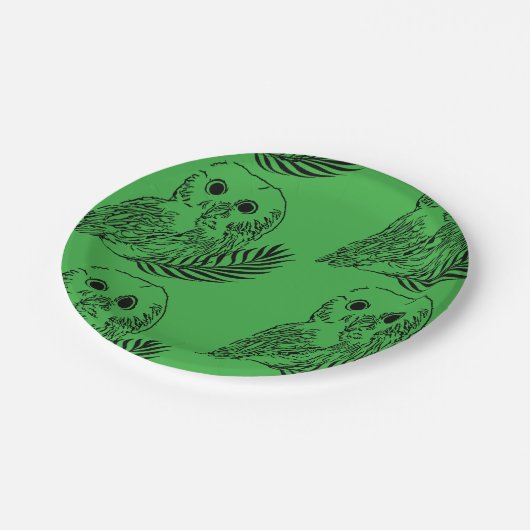 Owl Papieren Bordje (Gekanteld)