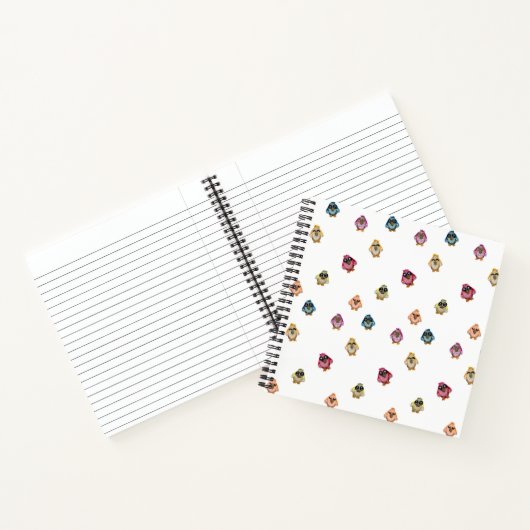 Owl Party - Pattern Notitieboek (Binnen)