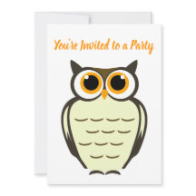 Owl Party Uitnodiging
