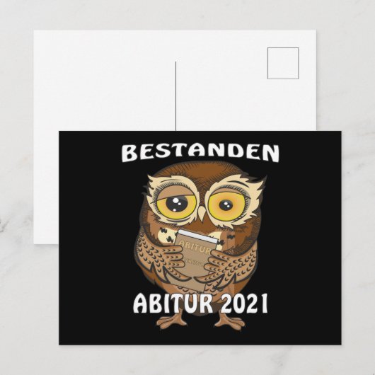 OWL PASSED A-Niveaus 2021 Briefkaart (Voorkant / Achterkant)