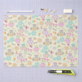 Owl Pastel Yellow Tissuepapier (Craft)