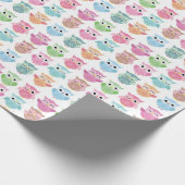 Owl Patroon Cadeaupapier (Hoek)