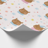 Owl Patroon Cadeaupapier (Hoek)