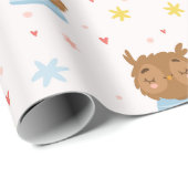 Owl Patroon Cadeaupapier (Rol Hoek)