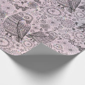 Owl Patroon Cadeaupapier (Hoek)