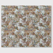 Owl Patroon Cadeaupapier (Vlak)