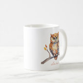 Owl Personalized Koffiemok (Voorkant rechts)