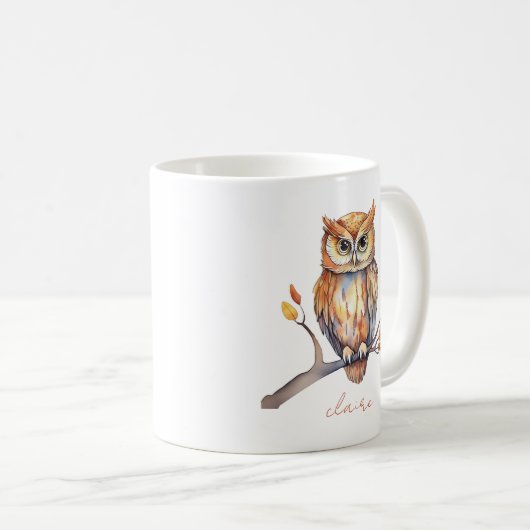 Owl Personalized Koffiemok (Voorkant rechts)