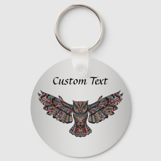 Owl Personalized Sleutelhanger (Voorkant)