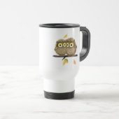 Owl Personalized Travel Mug Reisbeker (Voorkant rechts)