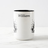 Owl Personalized Tweekleurige Koffiemok (Center)