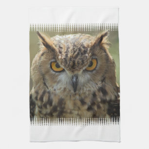 Owl Photo Kitchen Towel Theedoek