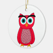 Owl Photo Print Keramisch Ornament (Links)