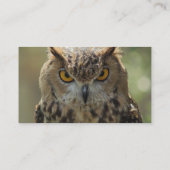 Owl Photo Visitekaartje (Achterkant)