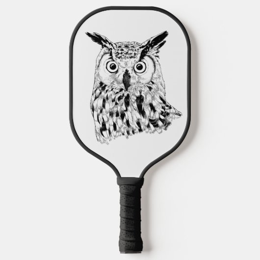 Owl pickleball paddle (Voorkant)