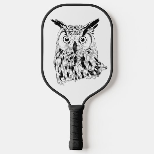 Owl pickleball paddle (Achterkant)