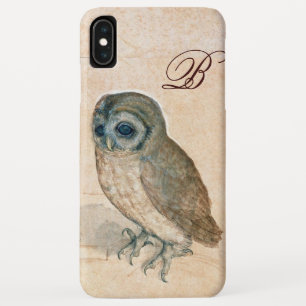 OWL, PIink, Sepia Monogram iPhone XS Max Hoesje