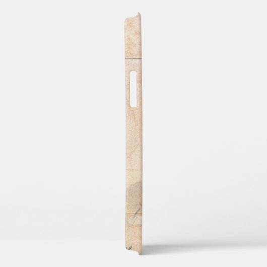 OWL, PIink, Sepia Monogram Case-Mate iPhone Case (Achterkant / Rechts)