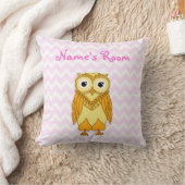 Owl Pillow: Gele Aangepast Kussen (Deken)