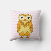 Owl Pillow: Gele Aangepast Kussen (Achterkant)