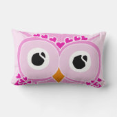 Owl Pillow: Roze kant Owl Kussen (Achterkant)
