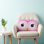 Owl Pillow: Roze kant Owl Kussen (Stoel)