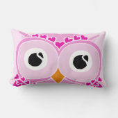 Owl Pillow: Roze kant Owl Kussen (Voorkant)