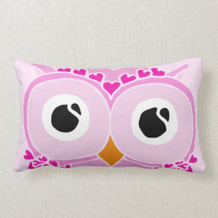 Owl Pillow: Roze kant Owl Kussen