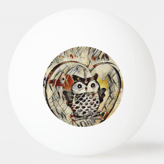 Owl Pingpongbal (Achterkant)