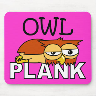 Owl Plank Muismat