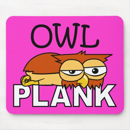 Owl Plank Muismat (Voorkant)