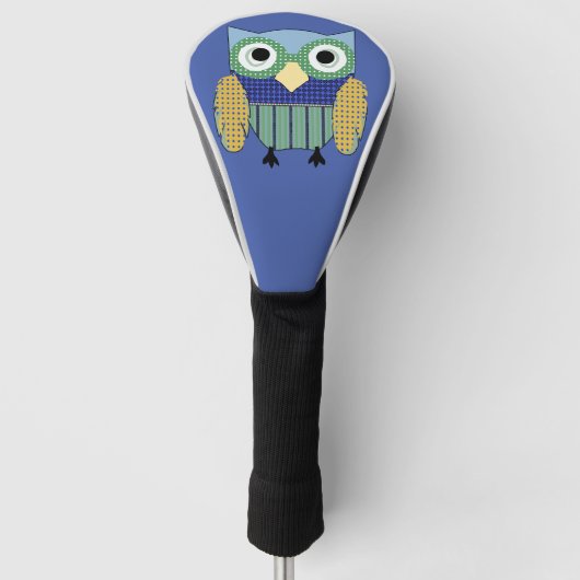 Owl Poker Face Golfheadcover (Voorkant)