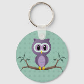 Owl Polka Dot Sleutelhanger (Voorkant)