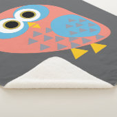 Owl Pop Art Sherpa Deken (3/4)