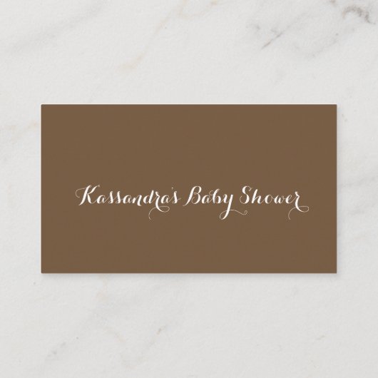 Owl Popping Out of Egg Diaper Raffle Ticket Informatiekaartje (Achterkant)