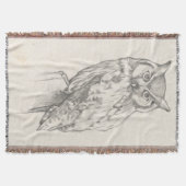 Owl Portret - Schets Deken (Voorkant)