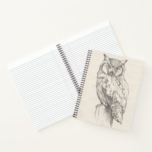 Owl Portret - Schets Notitieboek (Binnen)
