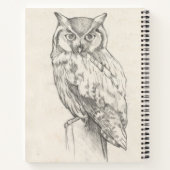 Owl Portret - Schets Notitieboek (Achterkant)