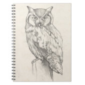 Owl Portret - Schets Notitieboek (Voorkant)