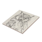 Owl Portret - Schets Tegeltje (Zijkant)